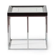 Carmela - End Table - Glossy Charcoal Sand - R&R Furniture Gallery (Fountain Valley, CA)