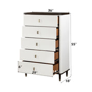 Carena - Chest - White & Brown - R&R Furniture Gallery (Fountain Valley, CA)