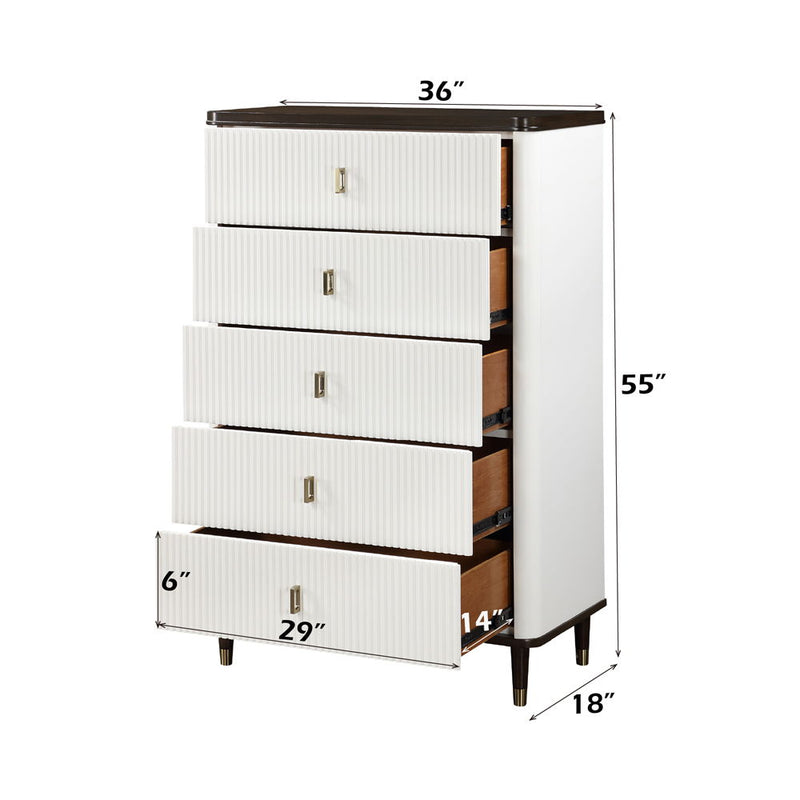 Carena - Chest - White & Brown - R&R Furniture Gallery (Fountain Valley, CA)
