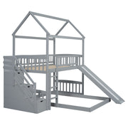 House Bunk Bed With Slide - R&R Furniture Gallery (Fountain Valley, CA)