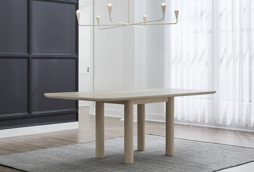 Liv Ash Wood Rectangular Dining Table in White Sand - R&R Furniture Gallery (Fountain Valley, CA)