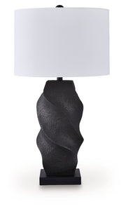 Amillion - Poly Table Lamp - Black - R&R Furniture Gallery (Fountain Valley, CA)