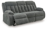 Observation - Reclining Power Sofa With Drop Down Table - Steel - R&R Furniture Gallery (Fountain Valley, CA)