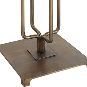 Link - Brushed Gold Floor Lamp