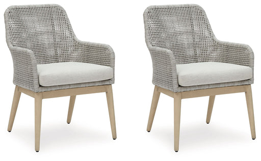 Seton Creek - Arm Chair With Cushion (Set of 2) - Gray - R&R Furniture Gallery (Fountain Valley, CA)