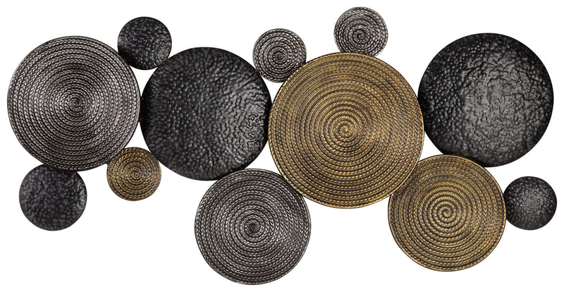 Emsley - Wall Decor - Metallic / Black / Gray - R&R Furniture Gallery (Fountain Valley, CA)