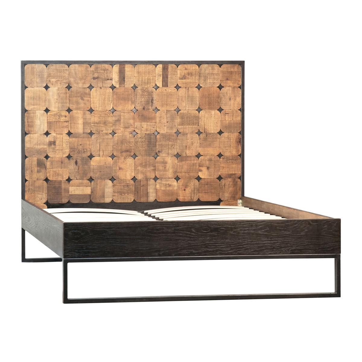 Nellie - Queen Bed - Natural With Ebony And Black