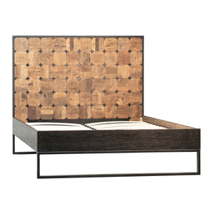 Nellie - Queen Bed - Natural With Ebony And Black