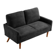 Loveseat Sofa, European Style With Sleek Design, Modern & Vintage Flair, Upholstered 2 Seater Couch - R&R Furniture Gallery (Fountain Valley, CA)