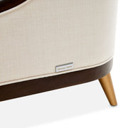 Belmont Place - Accent Chair - Cream / Espresso - R&R Furniture Gallery (Fountain Valley, CA)