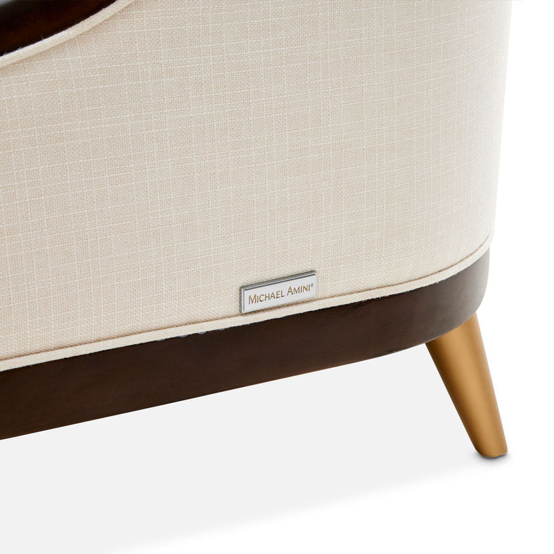 Belmont Place - Accent Chair - Cream / Espresso - R&R Furniture Gallery (Fountain Valley, CA)