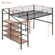 Loft Bed With Desk And Lateral Storage Ladder - R&R Furniture Gallery (Fountain Valley, CA)