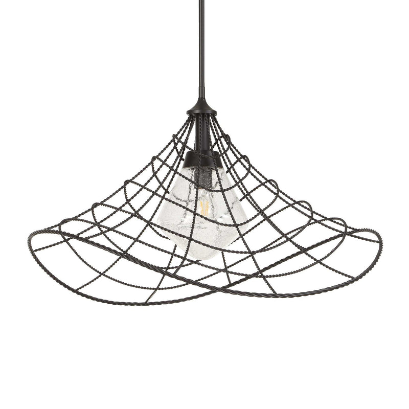 Whirlwind - 1 Light Indoor-Outdoor Pendant - Dark Bronze