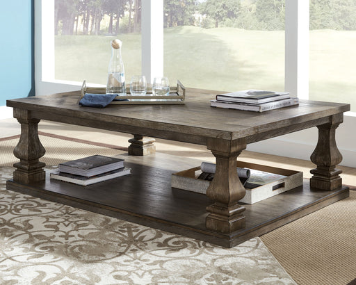 Johnelle - Rectangular Cocktail Table - Gray - R&R Furniture Gallery (Fountain Valley, CA)
