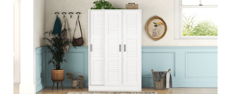 3 Door Shutter Wardrobe & Shelves - R&R Furniture Gallery (Fountain Valley, CA)
