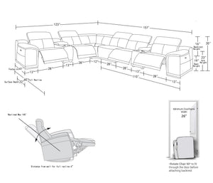 9762 - Power Reclining Sectional - R&R Furniture Gallery (Fountain Valley, CA)