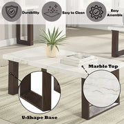 Edwyn - Table With Marble Top - R&R Furniture Gallery (Fountain Valley, CA)