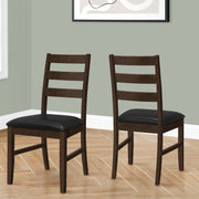 Dining Chair, Dining Room, Side, Upholstered, Transitional (Set of 2) - Black - R&R Furniture Gallery (Fountain Valley, CA)