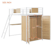 Loft Bed With L Shape Desk And Wardrobe - R&R Furniture Gallery (Fountain Valley, CA)