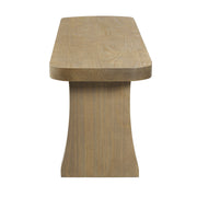 Indoor pine dining bench by Noble House, showcasing a sturdy wooden seat with a natural finish and simple design for dining room.