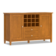 Warm Shaker - Storage Cabinet With Wine Rack - Brown - R&R Furniture Gallery (Fountain Valley, CA)