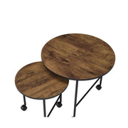Oblis - Nesting Table Set - Vintage Oak - R&R Furniture Gallery (Fountain Valley, CA)