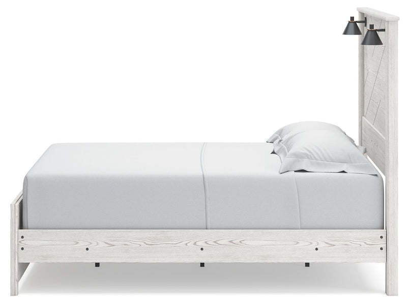 Gerridan - Panel Bed With Sconces