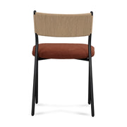Set of two Celine boucle dining chairs by TOV Furniture with plush fabric upholstery and modern design.
