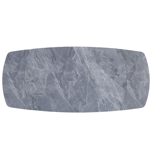 Hester - Ceramic Top Dining Table - Gray & Black - R&R Furniture Gallery (Fountain Valley, CA)