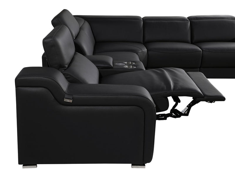 1116 - 8-Piece U-Shaped Sectional Sofa In With 4 Power Recliners & Power Headrests