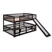 Low Bunk Bed With Slide, Fence And Ladder - R&R Furniture Gallery (Fountain Valley, CA)