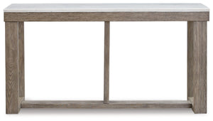 Loyaska - Sofa Table - Brown / Ivory - R&R Furniture Gallery (Fountain Valley, CA)