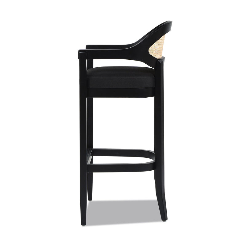 Americana - Mid-Century Modern Cane Back Counter Stool - R&R Furniture Gallery (Fountain Valley, CA)