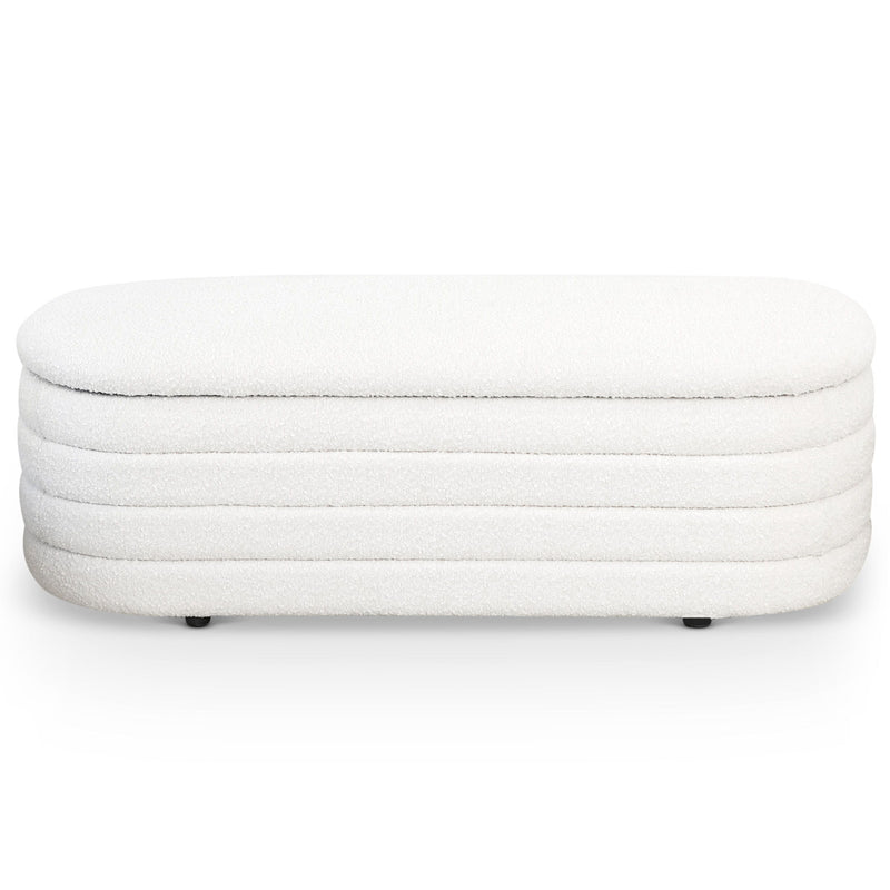 Cabana - Bench With Storage - Ivory - R&R Furniture Gallery (Fountain Valley, CA)