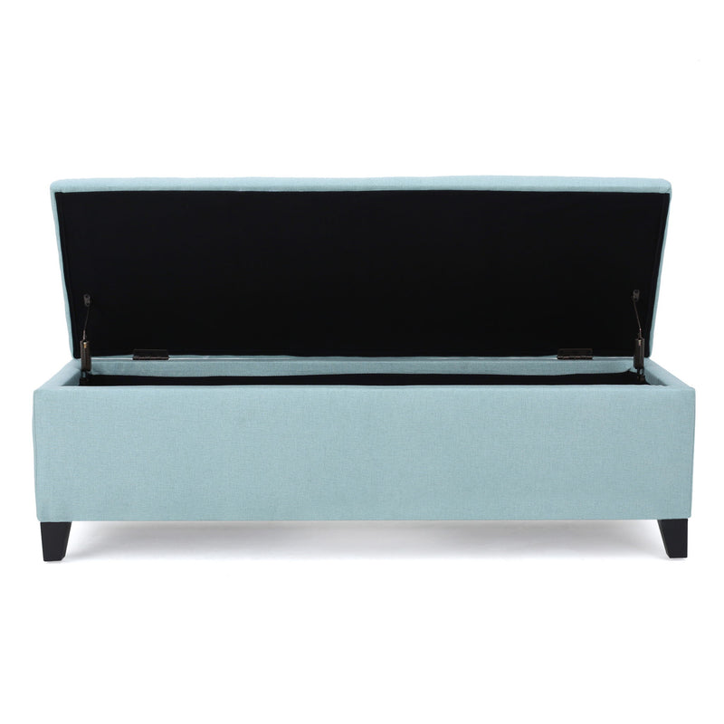 Contemporary Storage Ottoman Bench With Upholstery - R&R Furniture Gallery (Fountain Valley, CA)