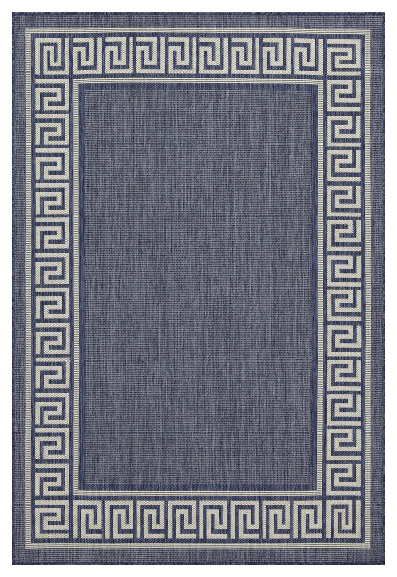 Sunshine - 5'3" X 7'3" Polypropylene Indoor, Outdoor Area Rug - Blue - R&R Furniture Gallery (Fountain Valley, CA)