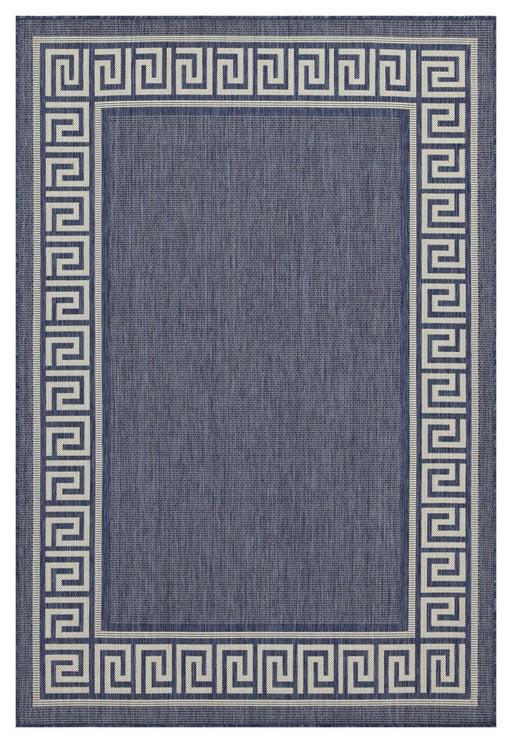 Sunshine - 5'3" X 7'3" Polypropylene Indoor, Outdoor Area Rug - Blue - R&R Furniture Gallery (Fountain Valley, CA)