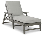 Visola - Chaise Lounge with Cushion - Gray - R&R Furniture Gallery (Fountain Valley, CA)
