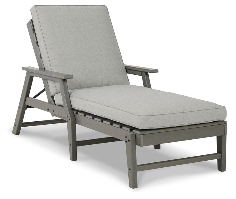 Visola - Chaise Lounge with Cushion - Gray - R&R Furniture Gallery (Fountain Valley, CA)