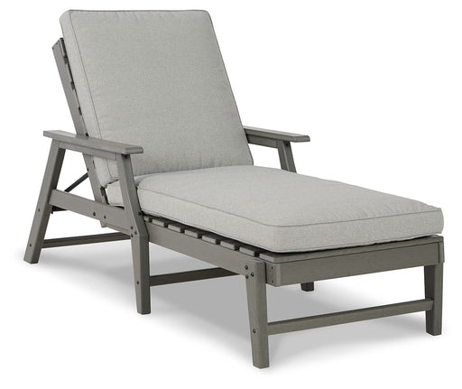 Visola - Chaise Lounge with Cushion - Gray - R&R Furniture Gallery (Fountain Valley, CA)