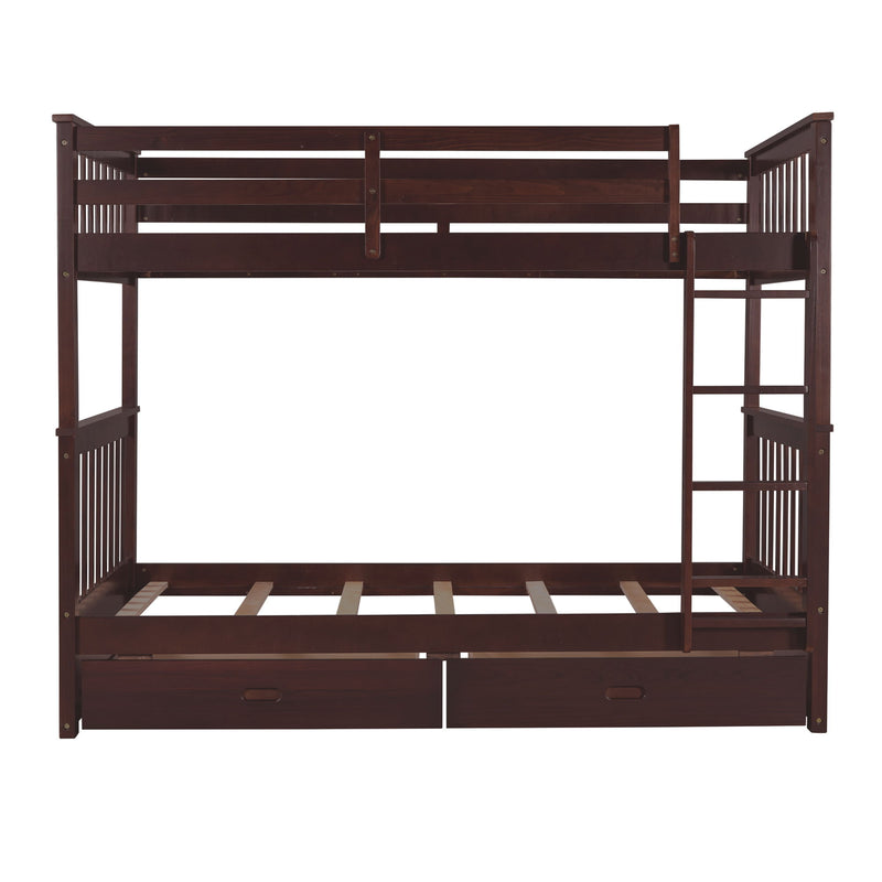 Bunk Bed With Ladders And 2 Storage Drawers - R&R Furniture Gallery (Fountain Valley, CA)