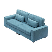 Modern Fabric Sofa With Cushions, Sleek Arm Design - R&R Furniture Gallery (Fountain Valley, CA)