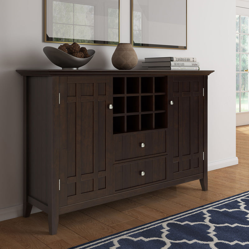 Bedford - Sideboard Buffet And Wine Rack - Dark Chestnut Brown - R&R Furniture Gallery (Fountain Valley, CA)