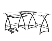 Dazenus - Desk - Glass Top - R&R Furniture Gallery (Fountain Valley, CA)