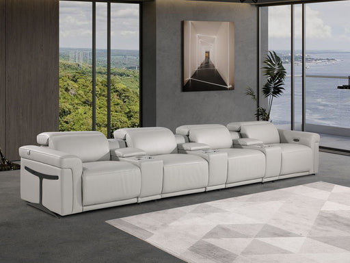1126 - 7-Piece Modular Power Reclining Sofa In With 4 Power Recliners & Power Headrests - R&R Furniture Gallery (Fountain Valley, CA)
