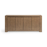 Classic Home Bristol 4-door buffet cabinet with wood finish, featuring storage compartments and elegant design.