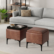 Natasha - Multifunctional Storage Ottoman With Tray - R&R Furniture Gallery (Fountain Valley, CA)