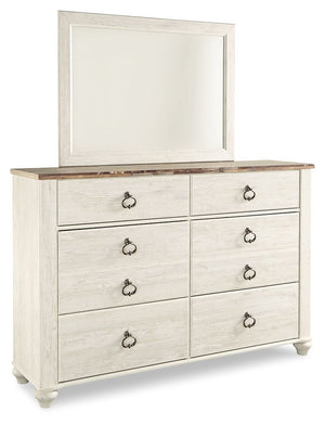 Willowton - Dresser, Mirror - R&R Furniture Gallery (Fountain Valley, CA)
