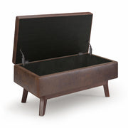 Owen - Upholstered Rectangular Storage Ottoman - R&R Furniture Gallery (Fountain Valley, CA)