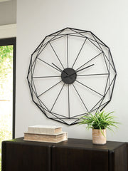 Arkthorne - Wall Clock - Black - R&R Furniture Gallery (Fountain Valley, CA)